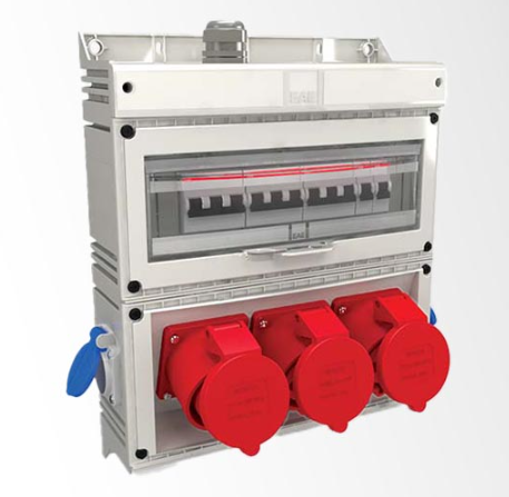 Caja de enchufes combinada de enchufes industriales reinventada por Nante Engineers en todo el mundo